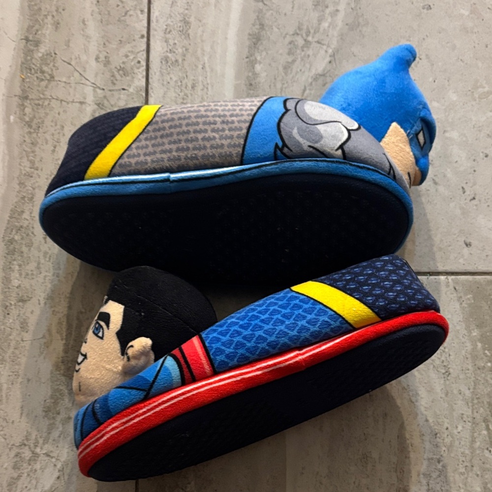 Superman and Batman Kids Slippers